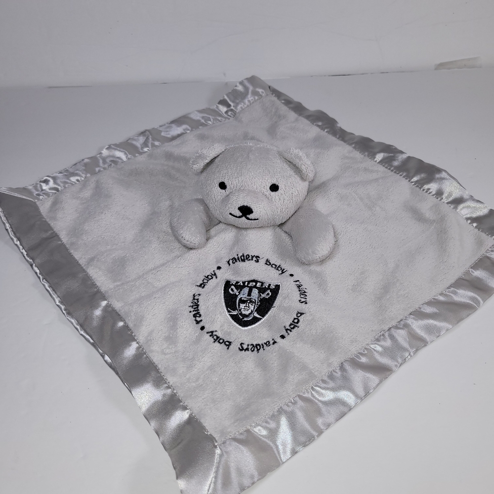 Raiders Gray Security Blanket Lovey